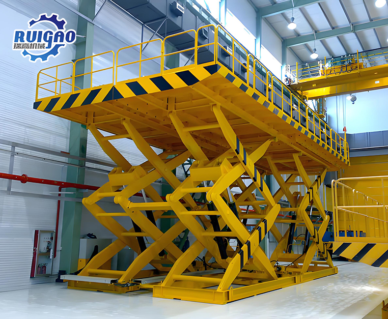 大台面固定双剪叉式升降平台