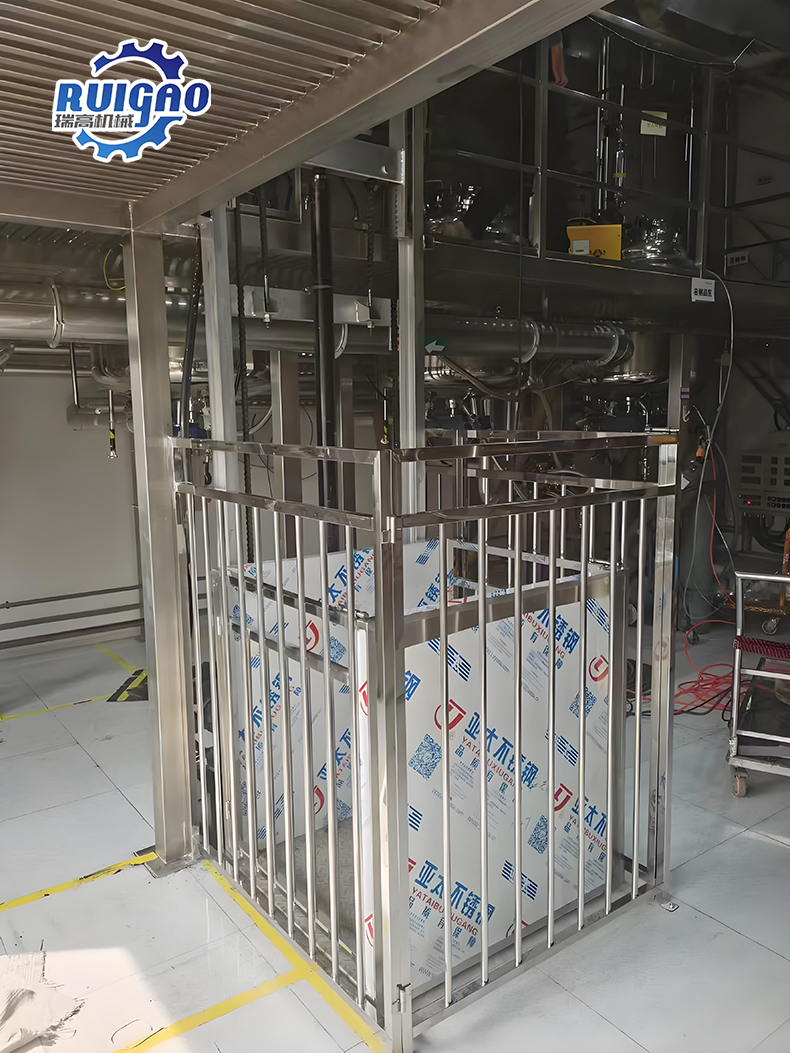 洁净食品车间专用不锈钢升降机