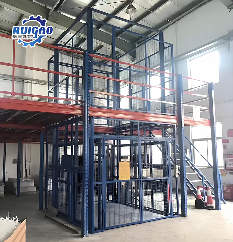 带防护网载货升降机